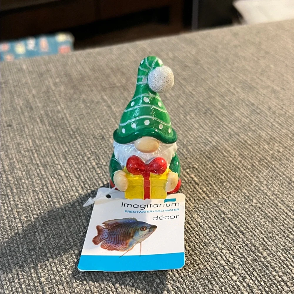 NWT Green and Red Holiday Gnome Figurine